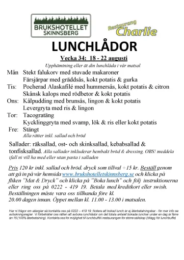 Lunchmeny