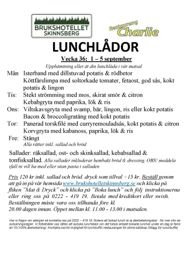 Lunchmeny